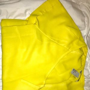 H&M Yellow short sleeve shirt